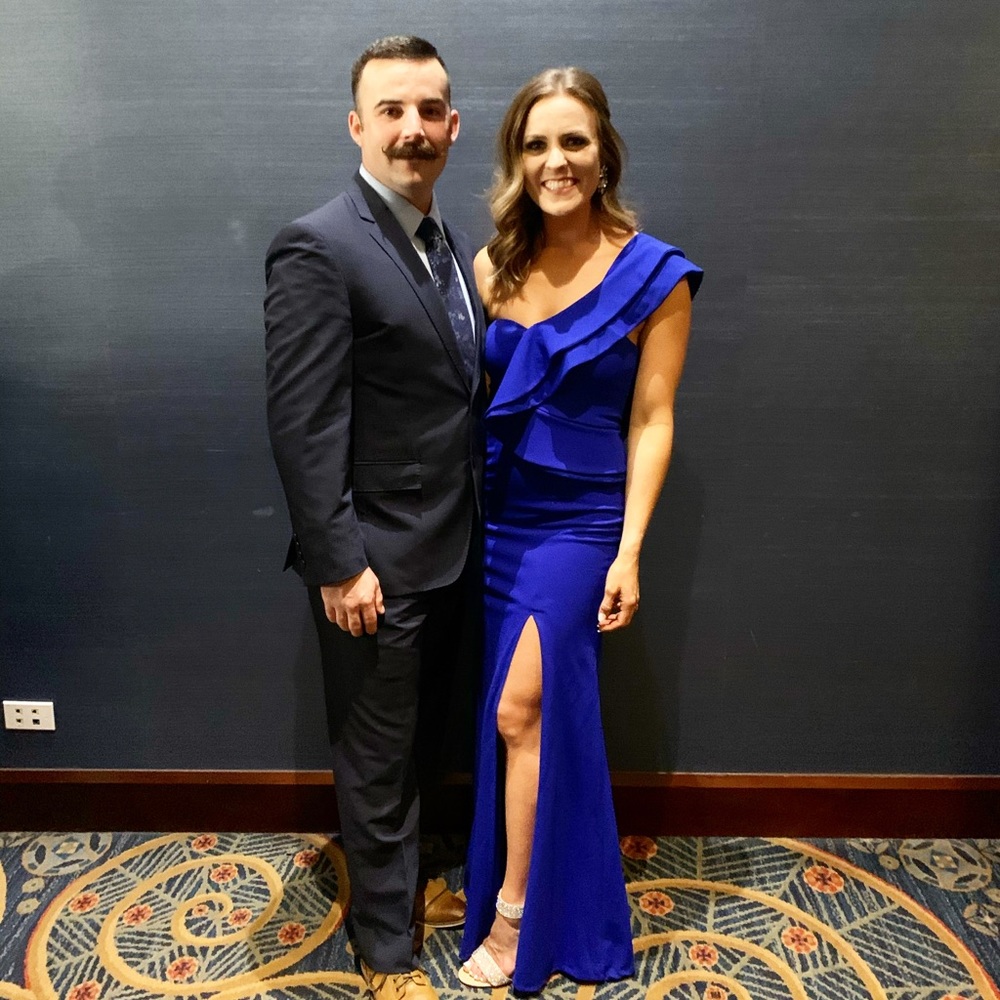 Lulus royal blue formal dress